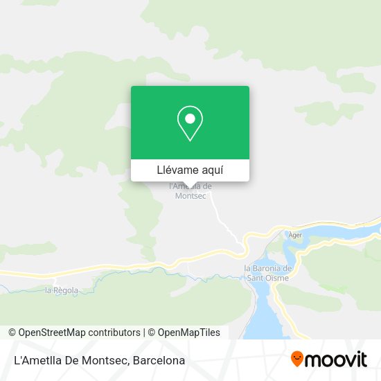 Mapa L'Ametlla De Montsec