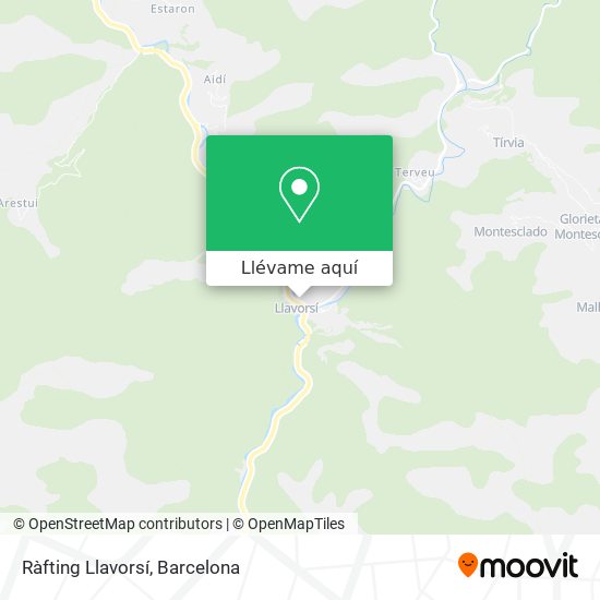 Mapa Ràfting Llavorsí