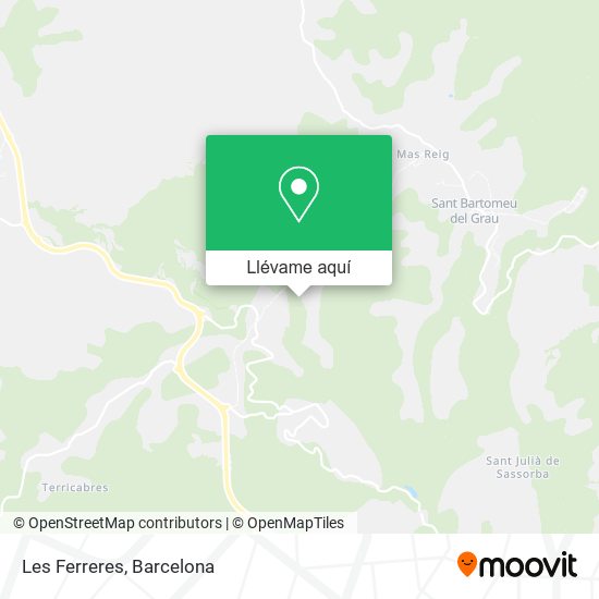 Mapa Les Ferreres