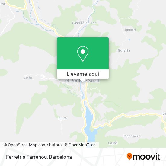 Mapa Ferretria Farrenou