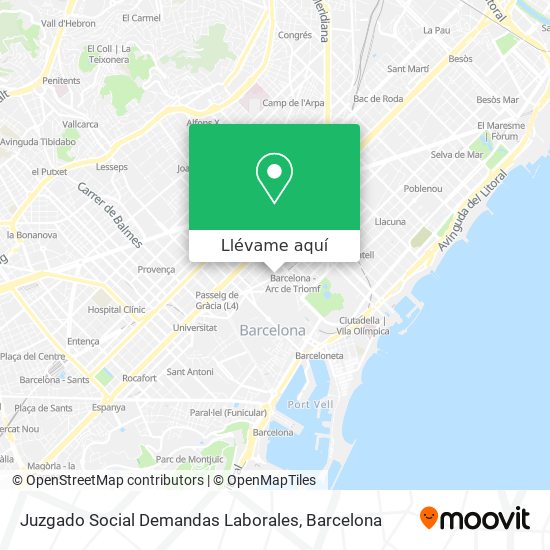 Mapa Juzgado Social Demandas Laborales