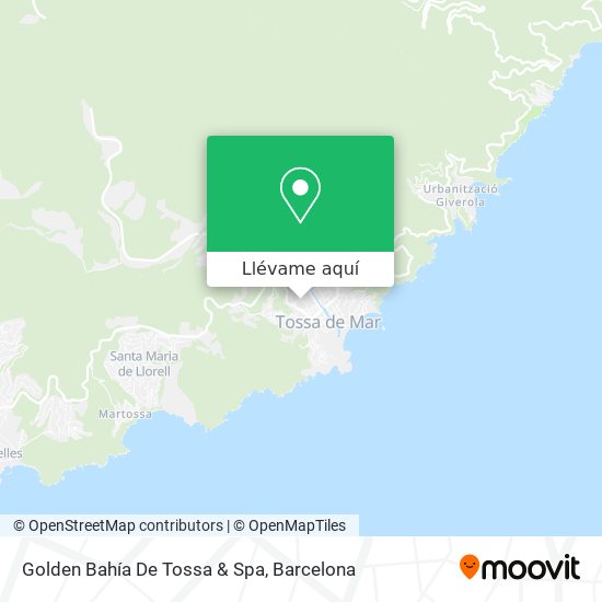Mapa Golden Bahía De Tossa & Spa