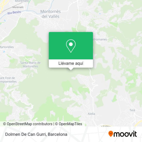 Mapa Dolmen De Can Gurri