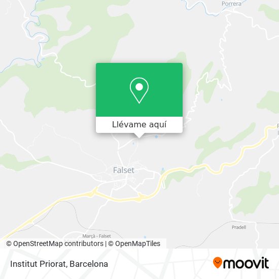 Mapa Institut Priorat
