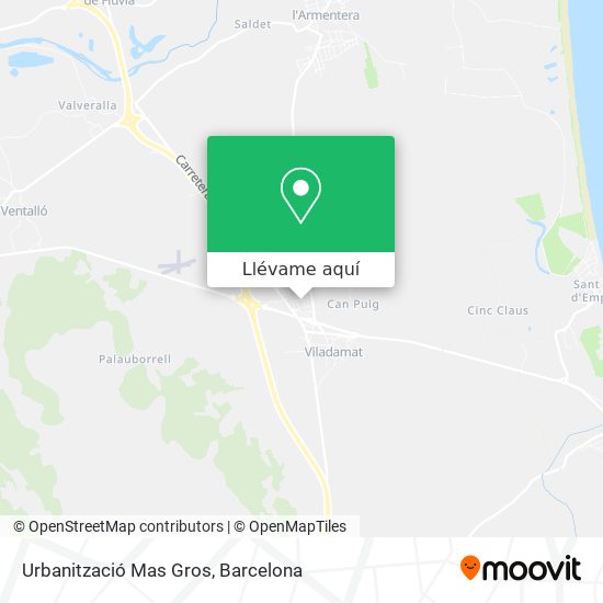 Mapa Urbanització Mas Gros