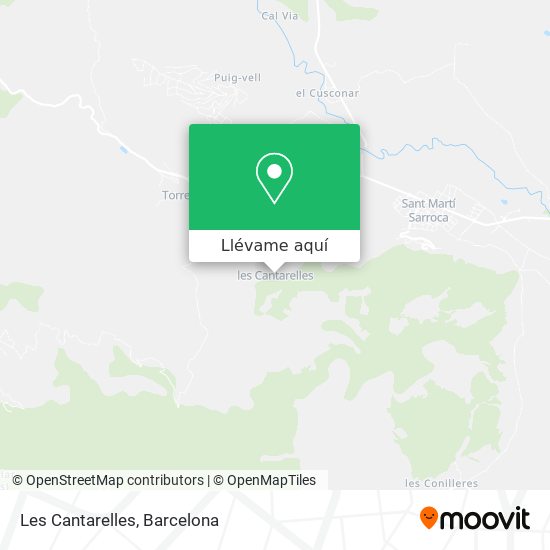 Mapa Les Cantarelles