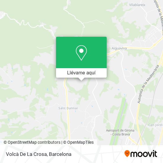 Mapa Volcà De La Crosa