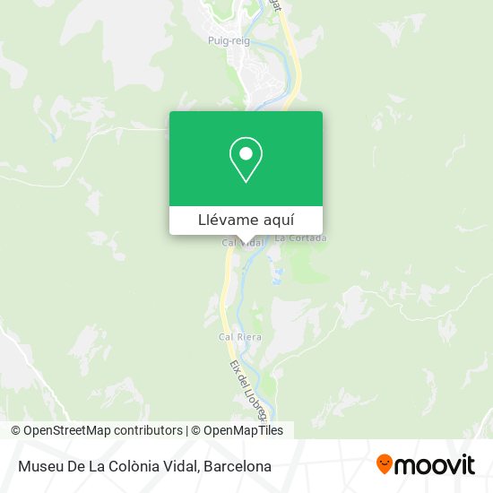 Mapa Museu De La Colònia Vidal