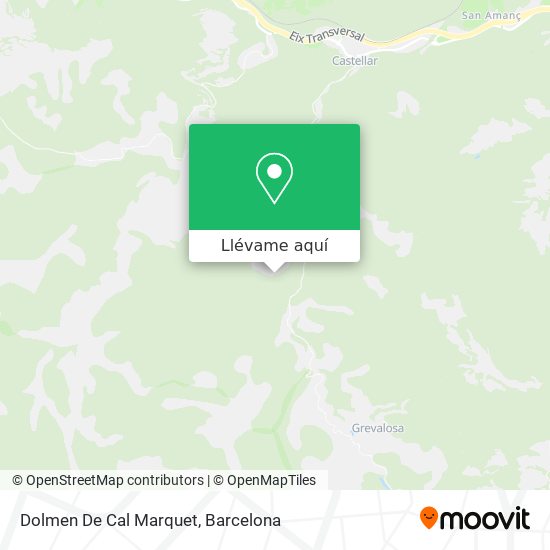 Mapa Dolmen De Cal Marquet