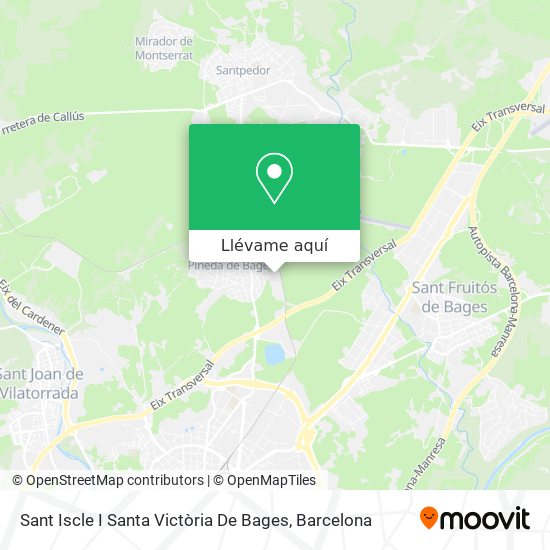 Mapa Sant Iscle I Santa Victòria De Bages