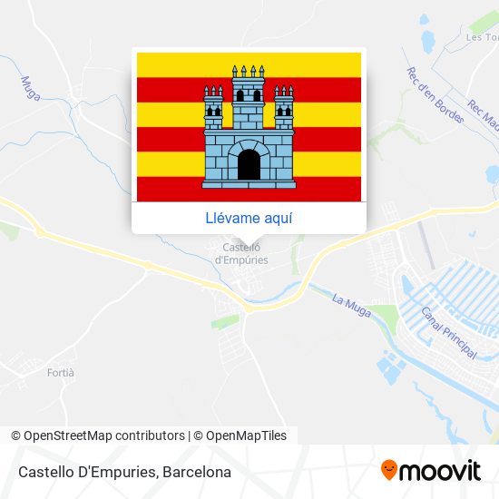 Mapa Castello D'Empuries