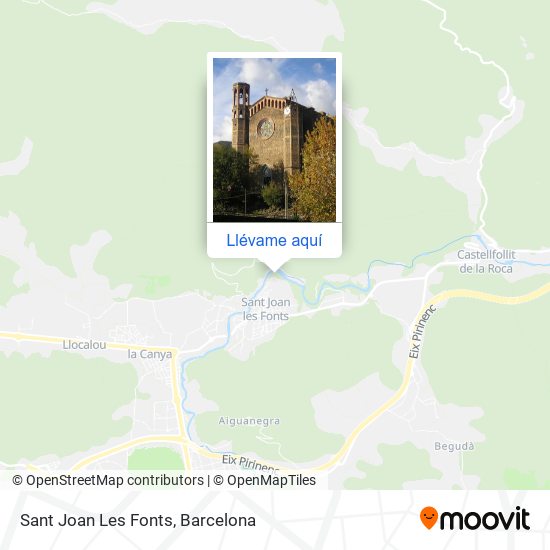 Mapa Sant Joan Les Fonts