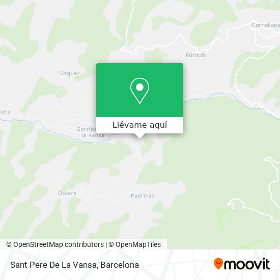 Mapa Sant Pere De La Vansa