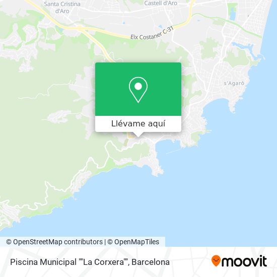 Mapa Piscina Municipal ""La Corxera""
