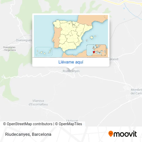 Mapa Riudecanyes