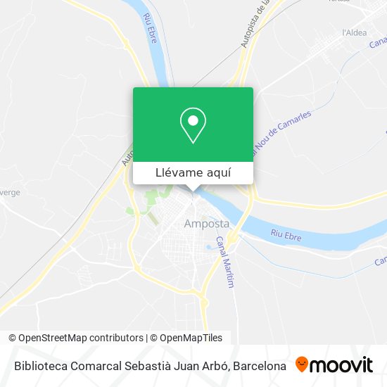 Mapa Biblioteca Comarcal Sebastià Juan Arbó