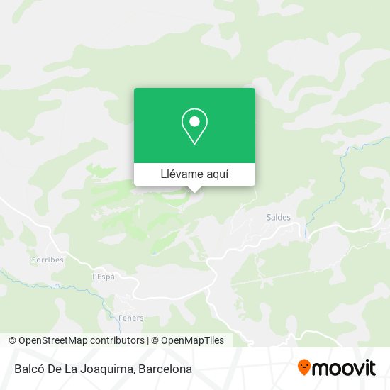 Mapa Balcó De La Joaquima