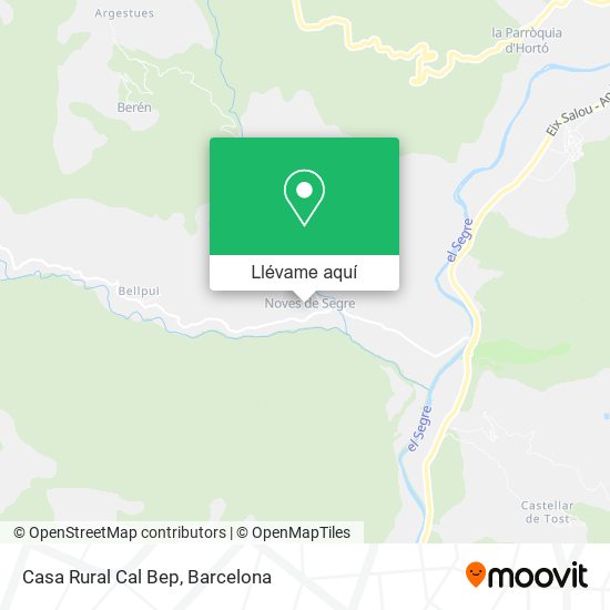 Mapa Casa Rural Cal Bep