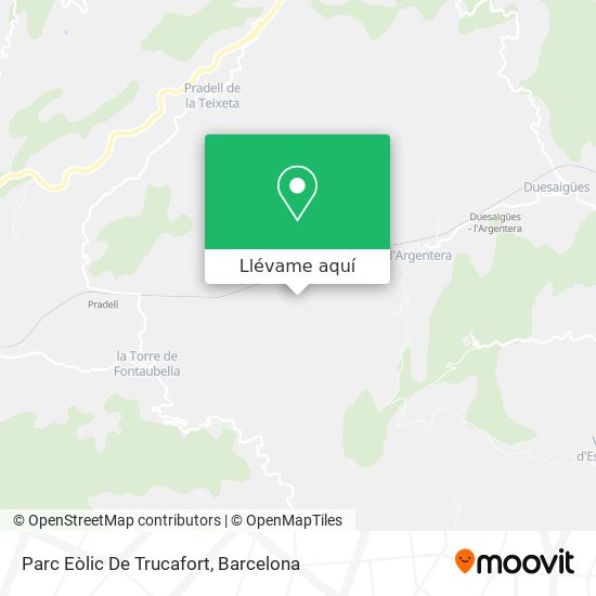 Mapa Parc Eòlic De Trucafort