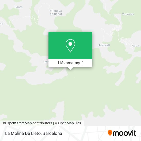 Mapa La Molina De Lletó