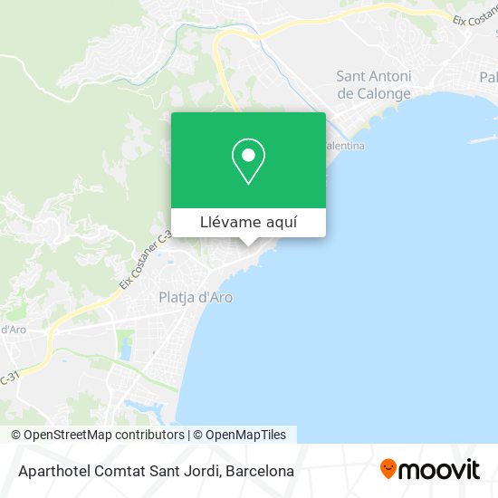 Mapa Aparthotel Comtat Sant Jordi