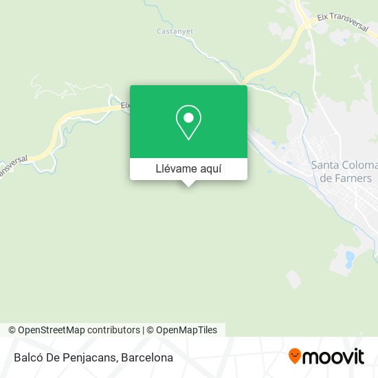 Mapa Balcó De Penjacans