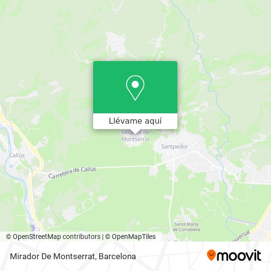 Mapa Mirador De Montserrat