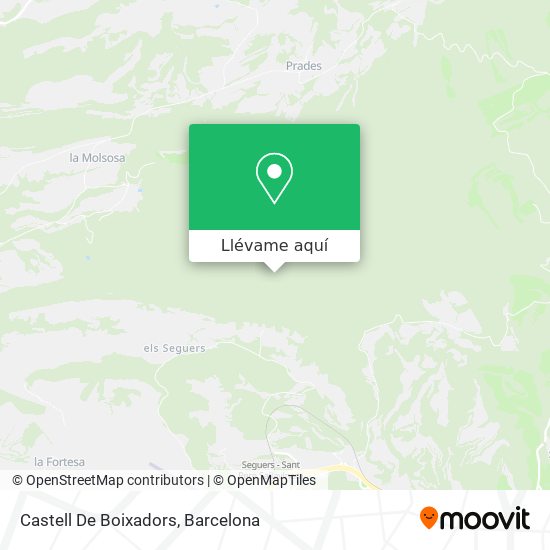 Mapa Castell De Boixadors
