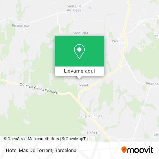 Mapa Hotel Mas De Torrent