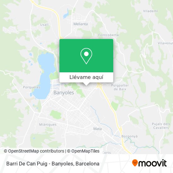Mapa Barri De Can Puig - Banyoles