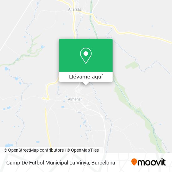Mapa Camp De Futbol Municipal La Vinya