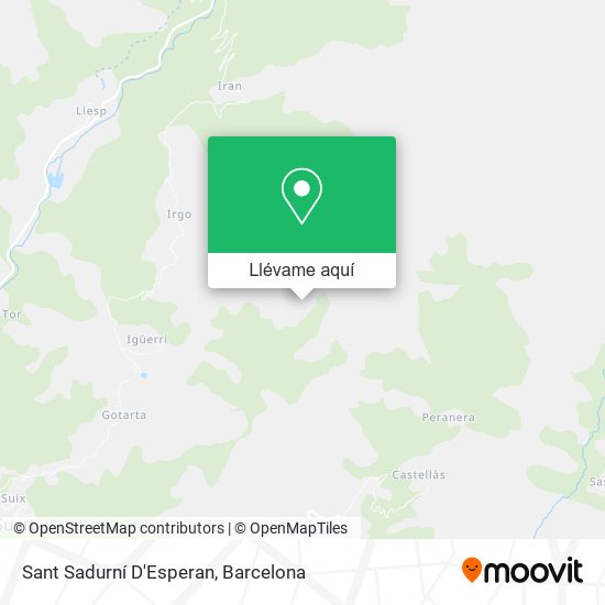 Mapa Sant Sadurní D'Esperan