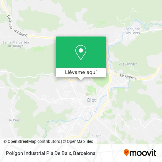 Mapa Polígon Industrial Pla De Baix