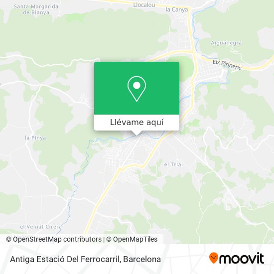 Mapa Antiga Estació Del Ferrocarril