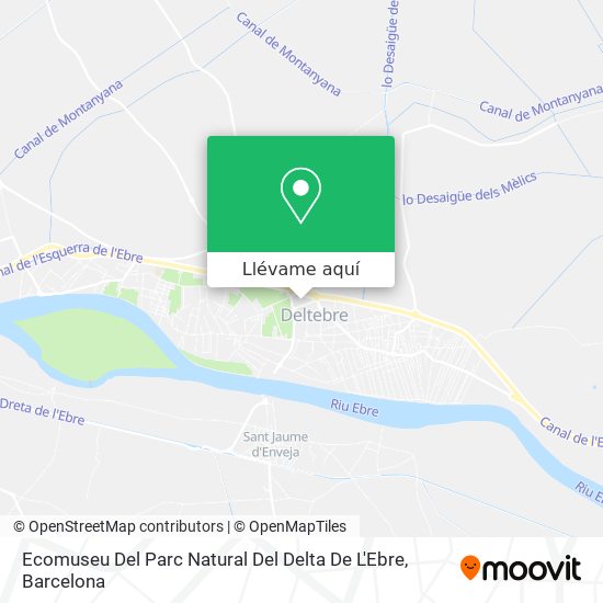 Mapa Ecomuseu Del Parc Natural Del Delta De L'Ebre