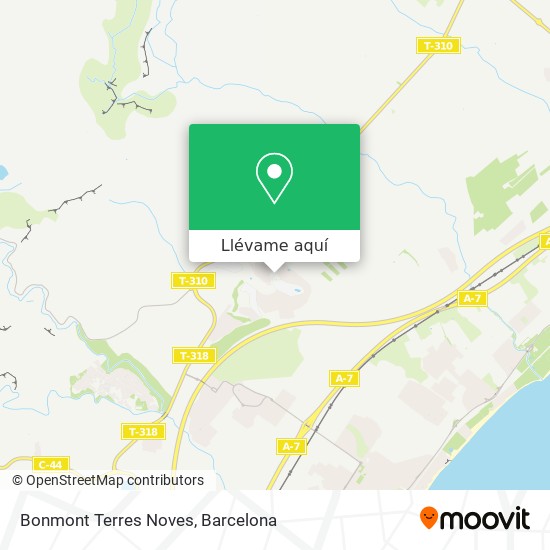 Mapa Bonmont Terres Noves