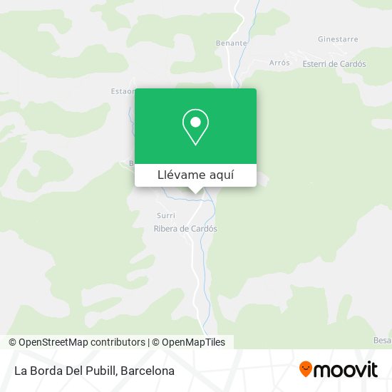 Mapa La Borda Del Pubill