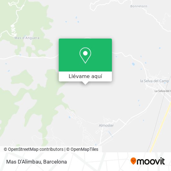 Mapa Mas D'Alimbau