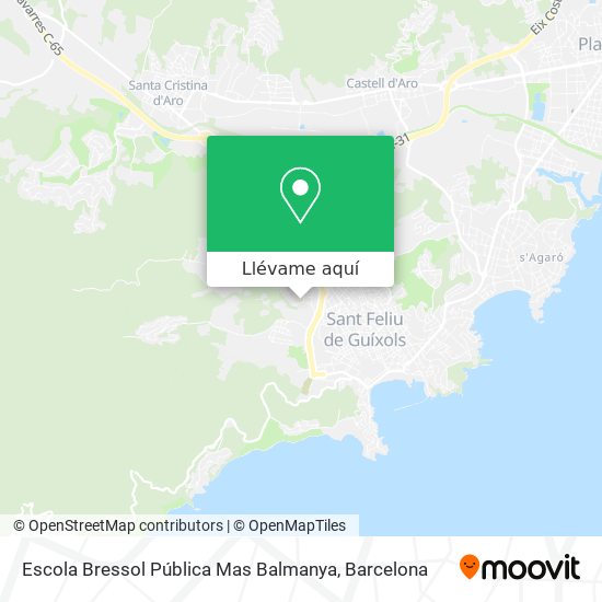 Mapa Escola Bressol Pública Mas Balmanya