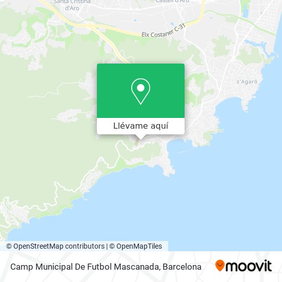 Mapa Camp Municipal De Futbol Mascanada