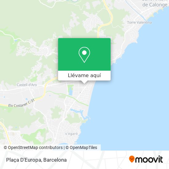 Mapa Plaça D'Europa