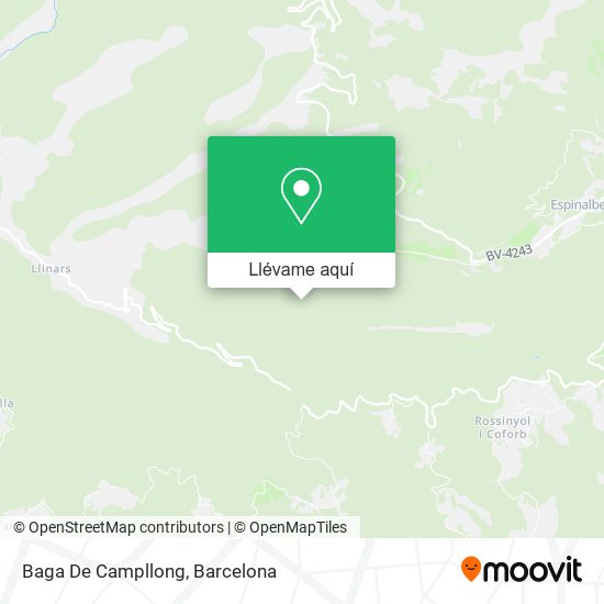 Mapa Baga De Campllong