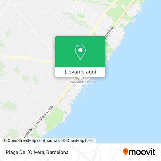 Mapa Plaça De L'Olivera