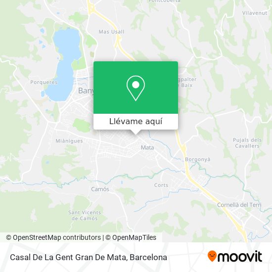 Mapa Casal De La Gent Gran De Mata