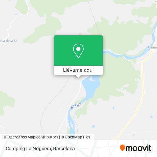 Mapa Càmping La Noguera