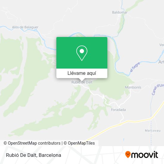 Mapa Rubió De Dalt