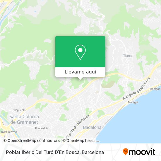 Mapa Poblat Ibèric Del Turó D'En Boscà