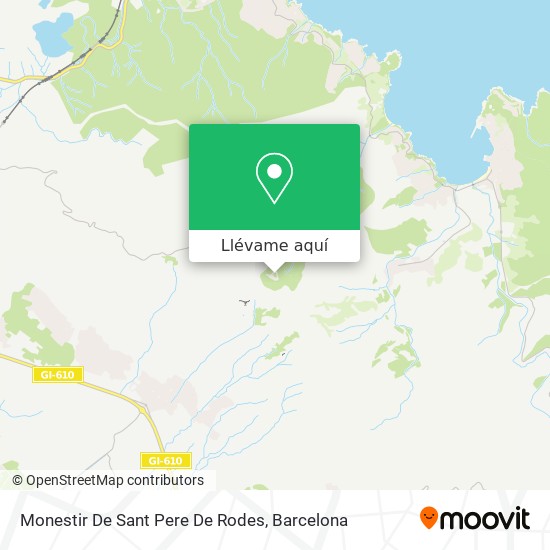 Mapa Monestir De Sant Pere De Rodes