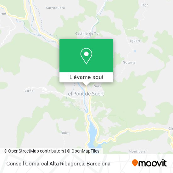 Mapa Consell Comarcal Alta Ribagorça