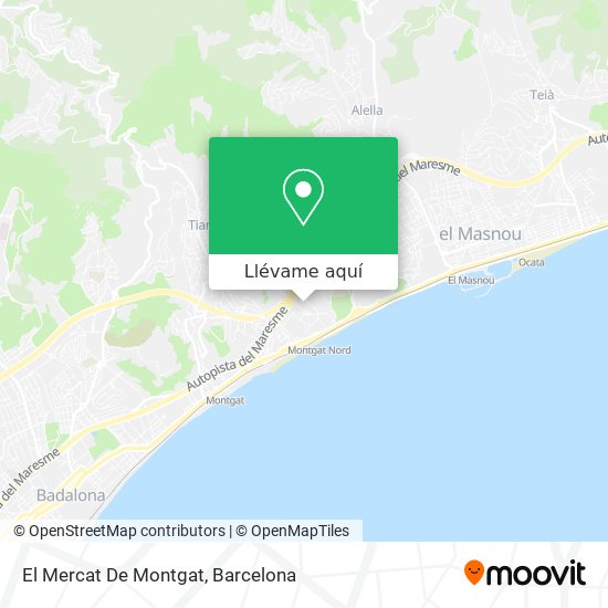 Mapa El Mercat De Montgat